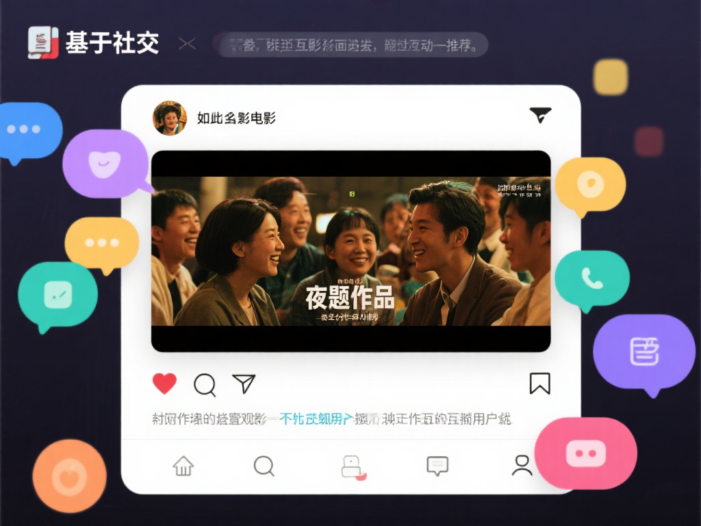 如某部影片上映后，通过互动社区的推荐，一